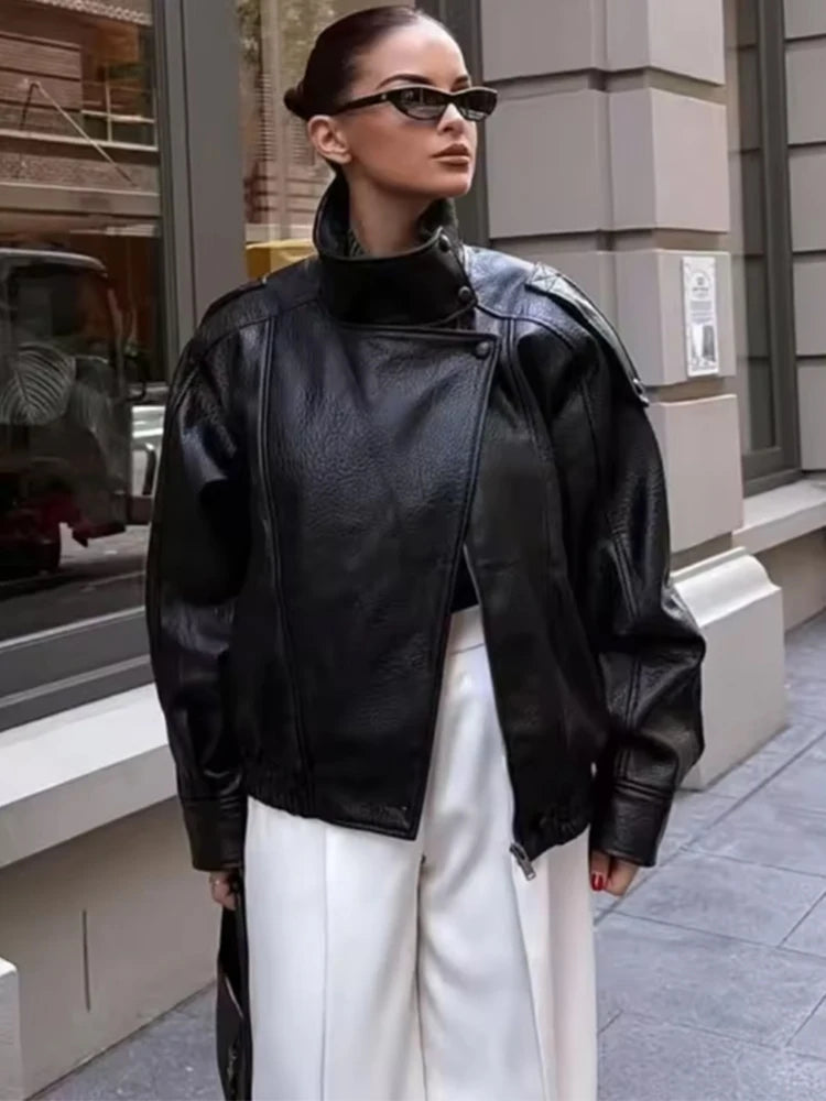 Urban Lederjacke Komfortstil